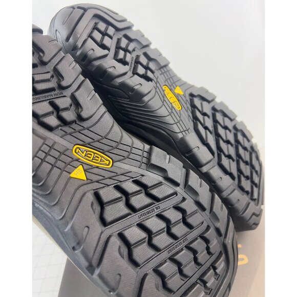 Men's KEEN Reno Mid KBF Carbon Fiber Toe WP Work Boots 11 Dark Olive/Black NEW - Picture 9 of 11